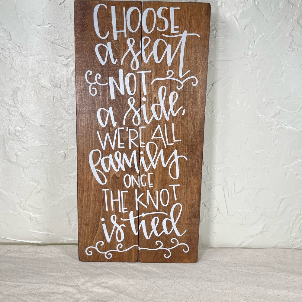 *Rustic Slat Box Wood Signs